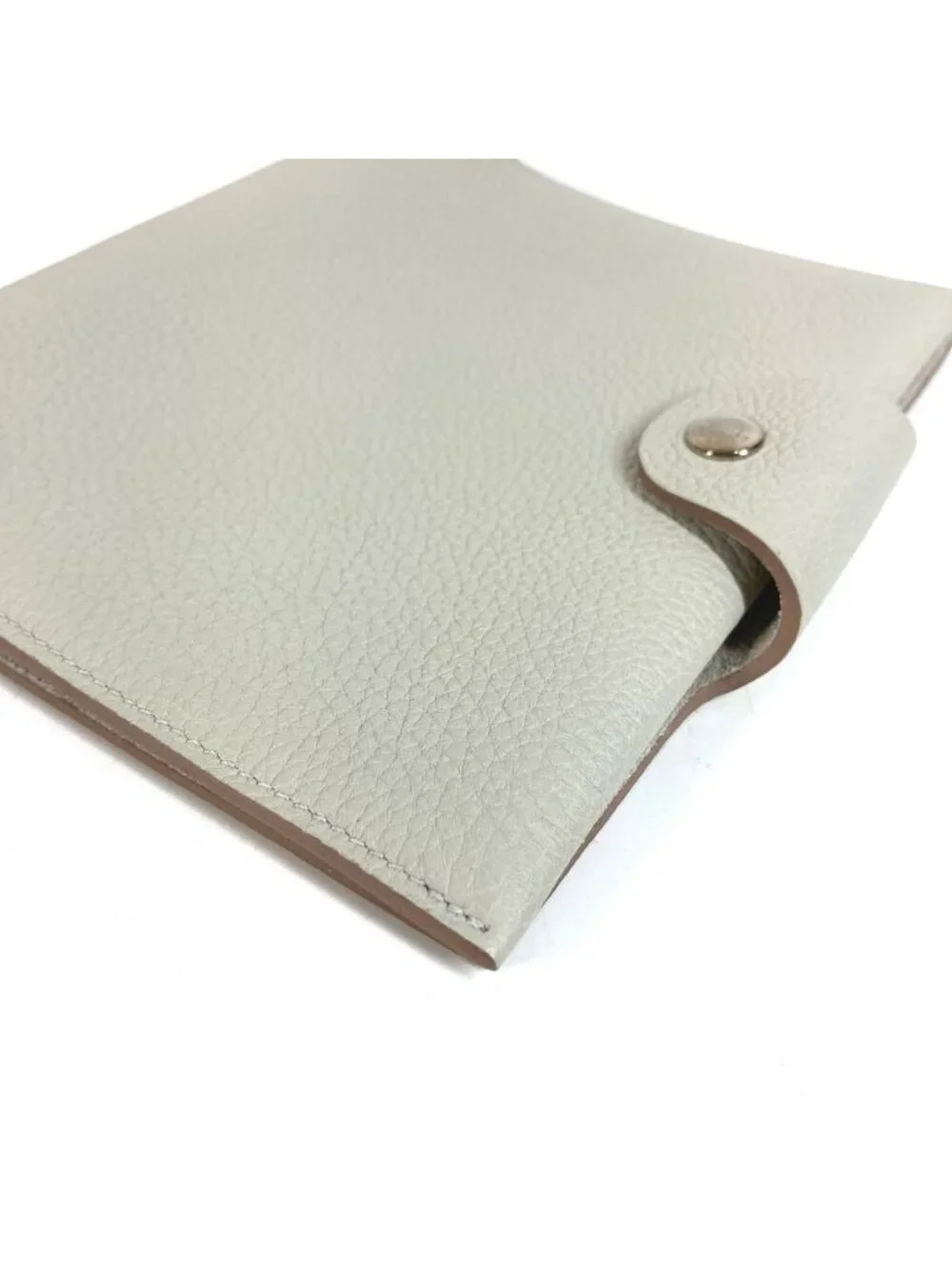Hermes Notebook Cover Ulysse Neo PM Leather Light Gray Agenda